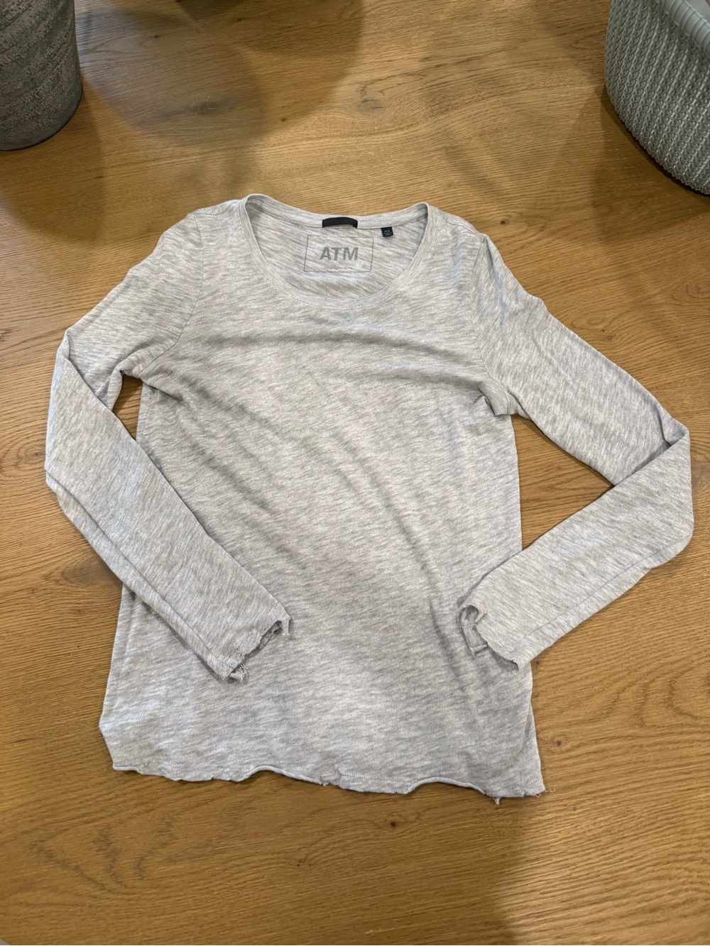 ATM Anthony Thomas Melillo Light Heather Gray Tee